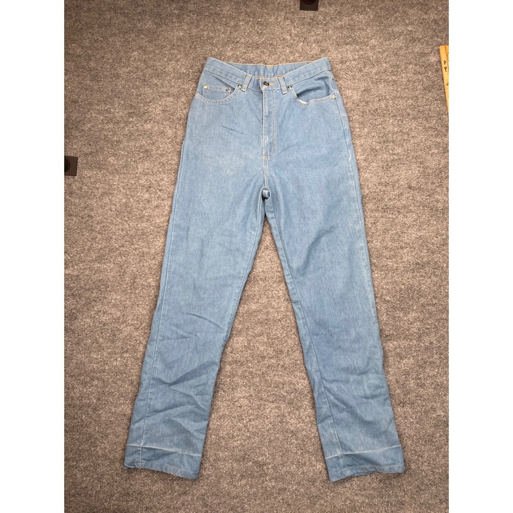 Vintage Sheplers Womens High Rise Straight Leg Light Wash Denim Jeans Size 27